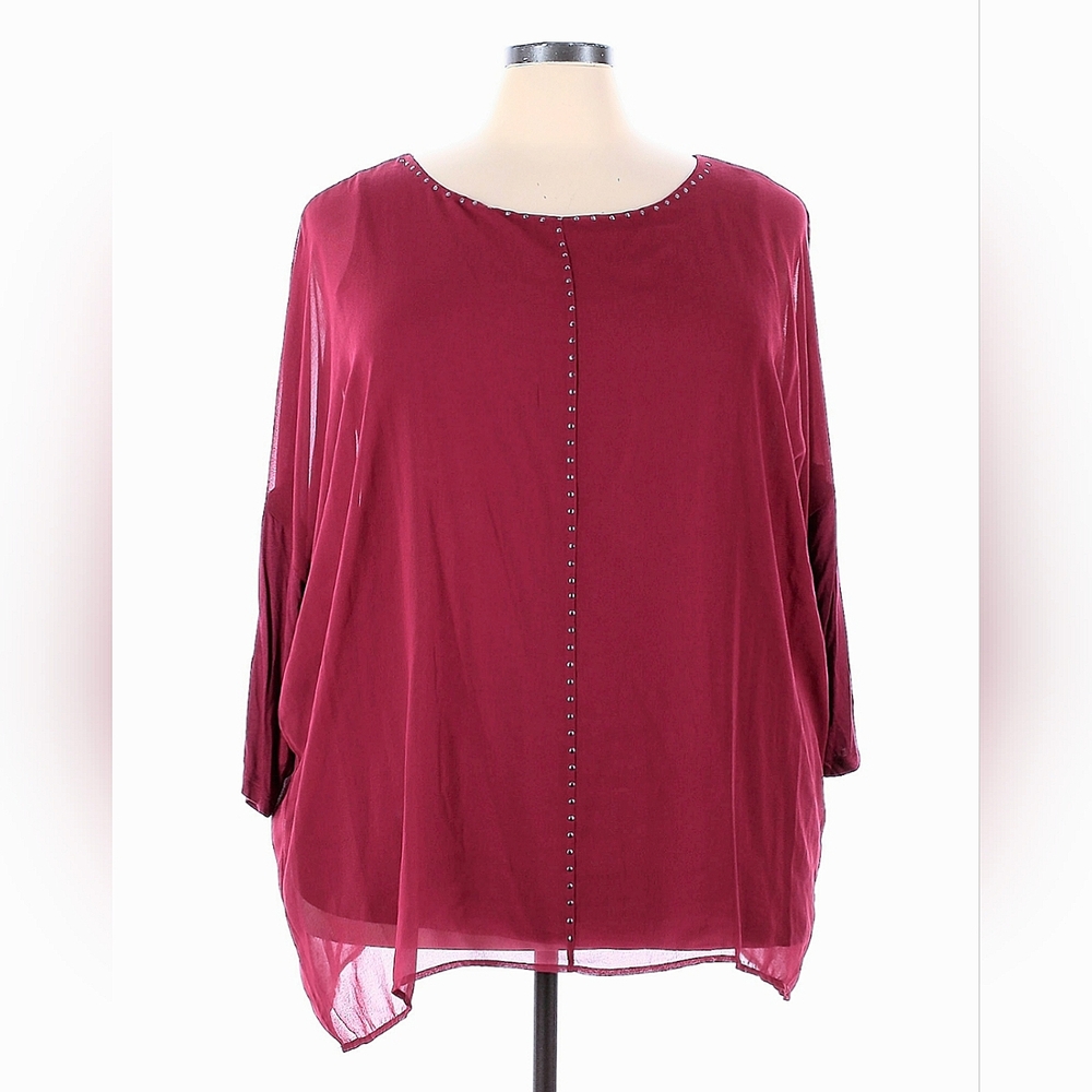 U-knit Woman studded blouse